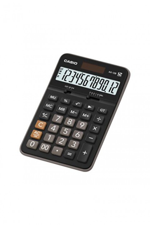 Casio 12 Basamak Kompakt Masaüstü Ekonomik Hesap Makinesi Ax-12b