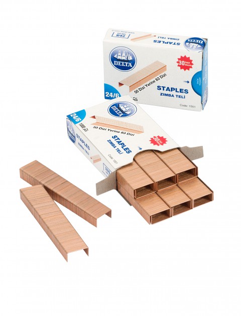 Delta Zımba Teli 24/6 Klasik Sarı 10 Paket Kod.1551
