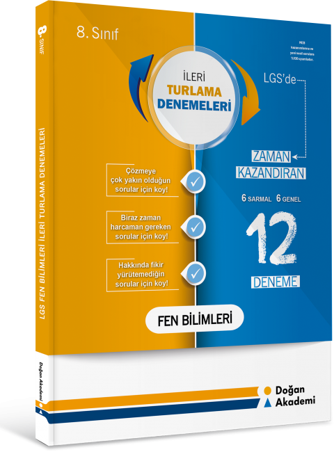 Doğan Akademi 8. Sınıf İleri Turlama Fen Bilimleri Denemeleri