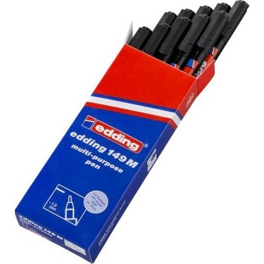 Edding 149m Kırmzı Asetat Kalemi 10 Lu No:2