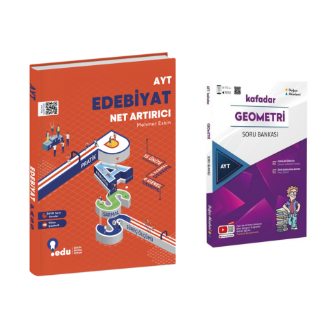 Edu Yayınları Ayt Edebiyat Net Artırıcı & Doğan Akademi Kafadar Geometri Soru Ban.