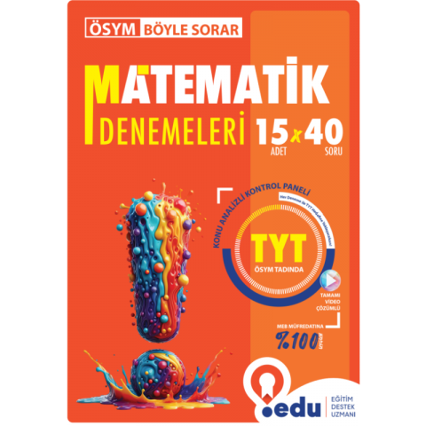 Edu Yayınları ÖSYM Böyle Sorar TYT Matematik Denemeleri
