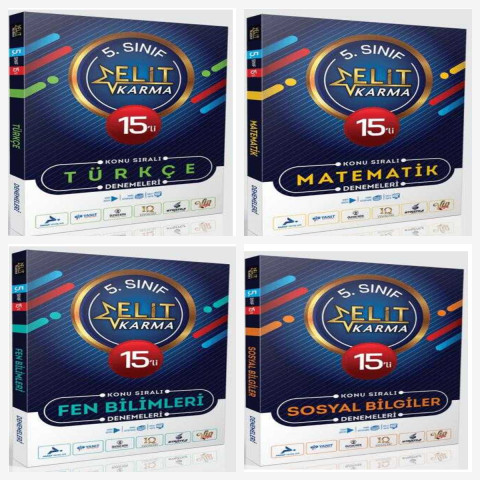 Elit Karma 5. Sınıf Tüm Dersler Deneme Set
