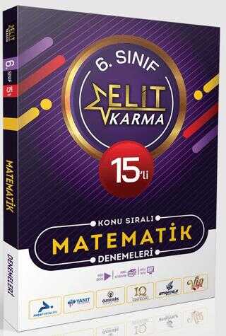 Elit Karma 6. Sınıf 15`li Konu Sıralı Matematik Denemeleri