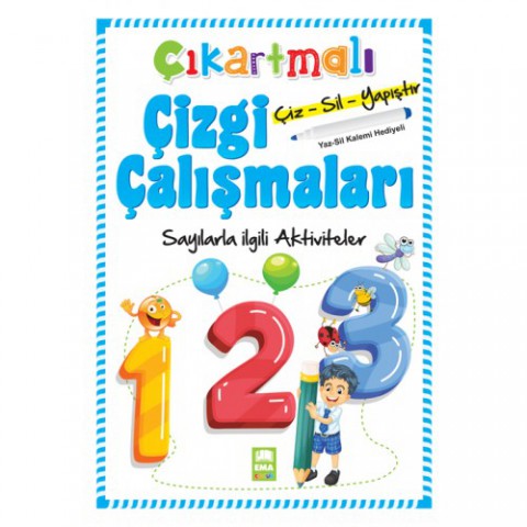 Ema Yayınları Çıkartmalı Çizgi Çalışmaları Sayılar