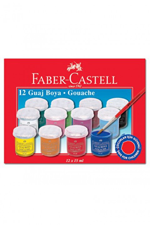 Faber Castell Guaj Boya 12'li 15 Ml