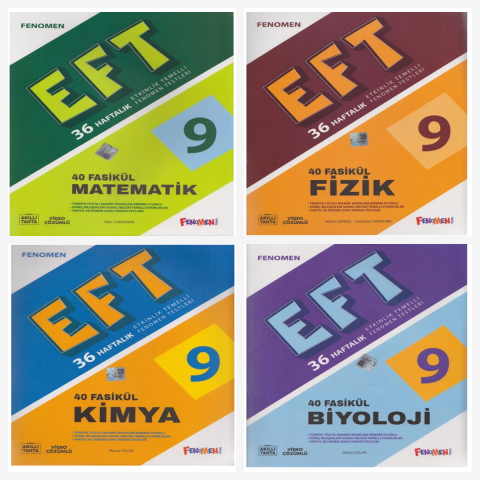 Fenomen 9. Sınıf EFT Sayısal Set ( Matematik & Fizik & Kimya & Biyoloji)