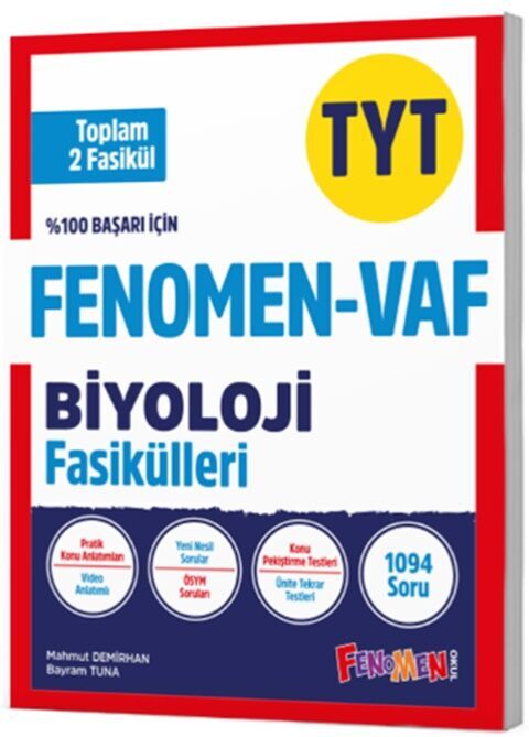 Fenomen Tyt Vaf Biyoloji Fasikülleri ( Toplam 2 Fasikül )