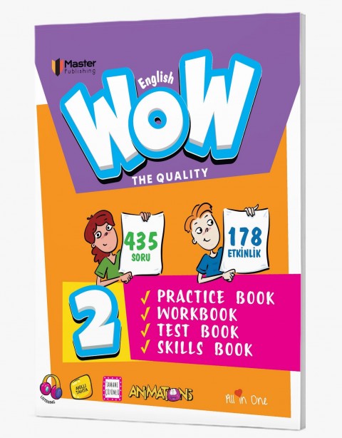 Fenomen Wow  2.Sınıf English  Practice Book + Workbook + Test Book