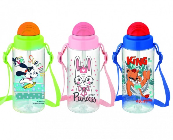 Gıpta 500 Cc Fun Tritan Desenli Pipetli Matara