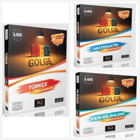 Iq Lgs Gölge Türkçe & Matematik & Fen Soru Bankası Set