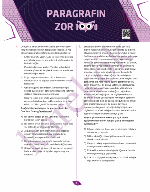 Karekök Yayıncılık Paragrafın Zor 100'ü