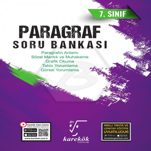Karekök Yayınları 7. Sınıf Paragraf Soru Bankası