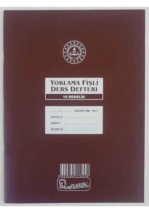 Kocaoluk 10 Derslik Yoklama Fişli Sınıf Defteri