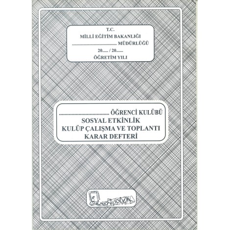 Kocaoluk 3'lü Sosyal Etkinlik Kulüp Çalışma ve Karar Defteri