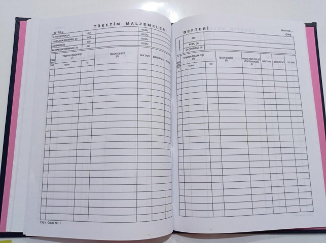 Kocaoluk Tüketim Malzemeleri Defteri Kocaoluk Tüketim Malzemeleri Defteri