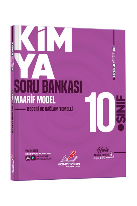 Kondisyon 10.Sınıf Virtüöz Kimya Soru Bankası (Maarif Model)