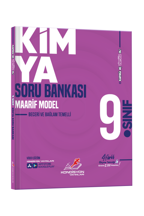 Kondisyon Virtüöz 9.Sınıf Kimya Soru Bankası (Maarif Model)