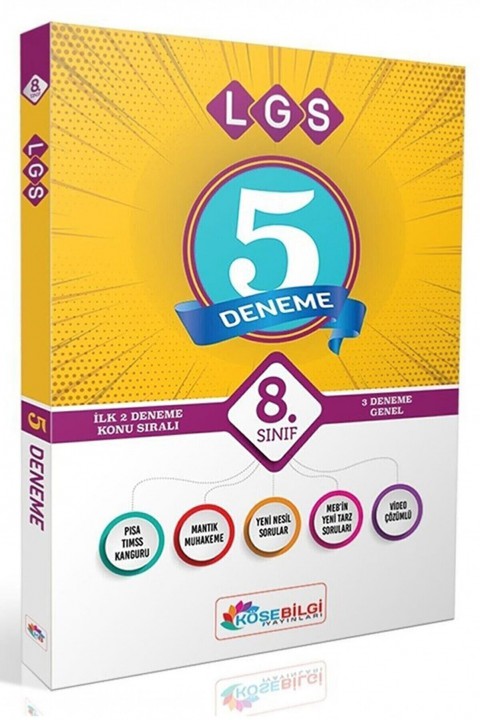 Köşebilgi Yayınları 8.sınıf Lgs 5 Deneme Sınavı