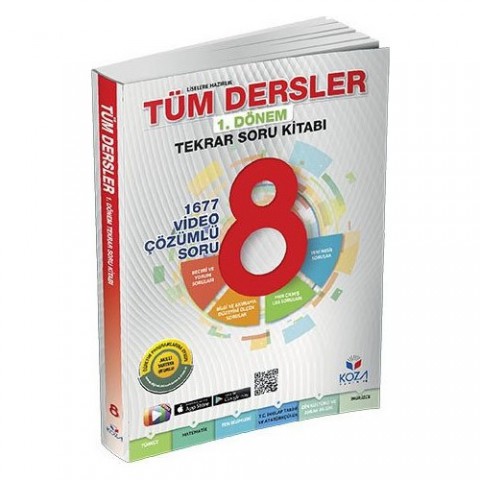 Koza Karaca Yayınları 8. Sınıf Tüm Dersler 1. Dönem Tekrar Soru Kitabı