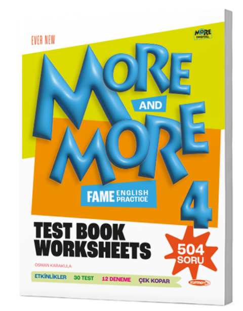 Kurmay 4.Sınıf More&More Test Book Worksheets