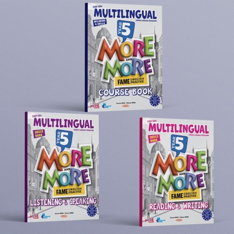 Kurmay 5.Sınıf Hazırlık More&More Multılıngual 3 Lü Set (Course book + Skılls 1 + Skılls 2)