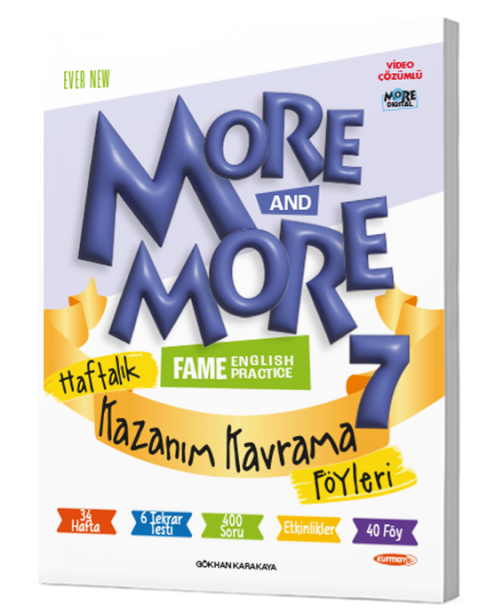 Kurmay 7 More&More Haftalık Kazanım Kavrama Föyleri (40 FÖY)