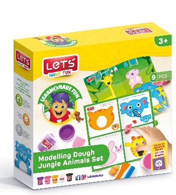 Let's Orman Hayvanları Oyun Hamuru Seti 9 Parça