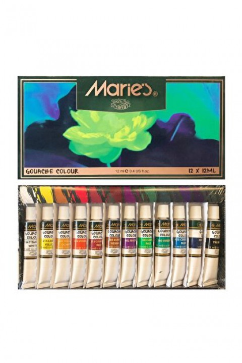 Maries 12'li Guaj Boya Seti 12 Ml