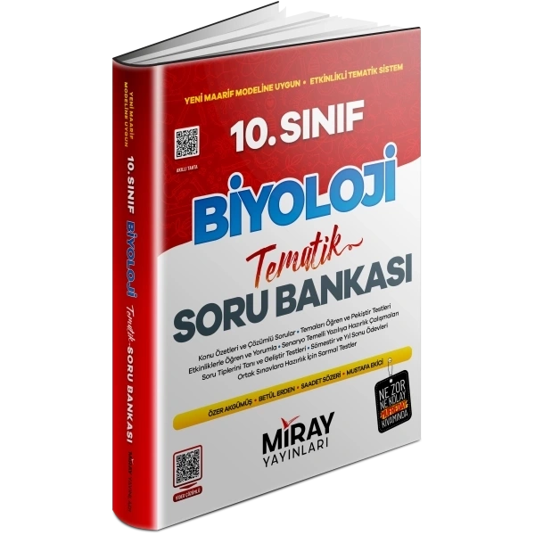 Miray 10. Sınıf Biyoloji Konu Özetli Tematik Soru Bankası Yeni