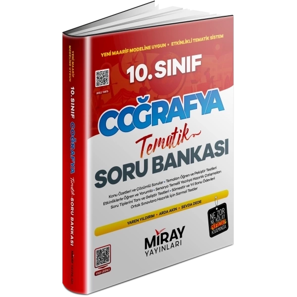 Miray 10. Sınıf Coğrafya Konu Özetli Tematik Soru Bankası Yeni