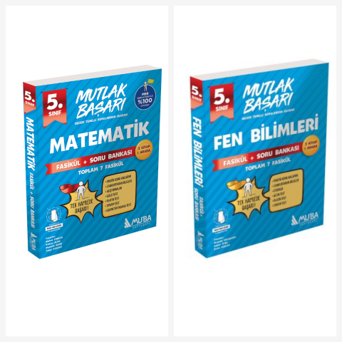 Muba 5. Sınıf Matematik & Fen Fasikül + Soru Bankası
