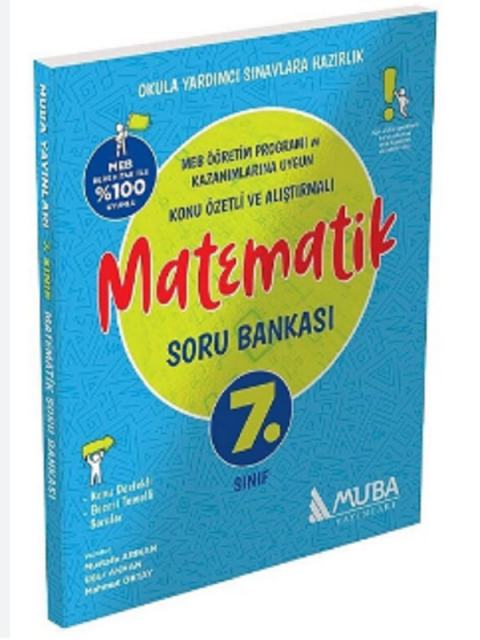 Muba Yayınları  7.sınıf Matematik Soru Bankası