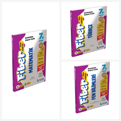 Muba 7.Sınıf Türkçe+Matematik+Fen Fiber Soru Bankası