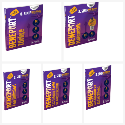 Muba 8.Sınıf Tüm Dersler Deneport Deneme Seti