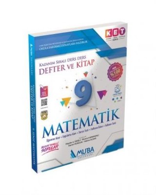 Muba Yayınları 9. Sınıf KET Serisi Matematik Defter ve Kitap