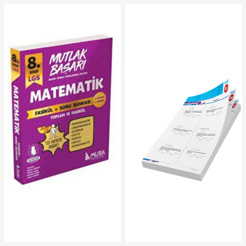 Muba Yayınları Mb 8.sınıf Matematik Fasikül Soru Bankası & LGS YAPRAK TEST HEDİYELİ