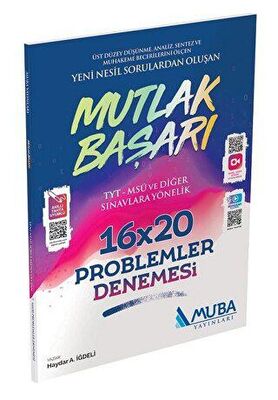 Muba Yayınları Yks Tyt Msü Ve Diğer Sınavlar Problemler Mutlak Başarı 16x20 Deneme