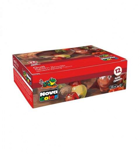 Nova Color Guaj Boya 12 Renk & 25 Ml