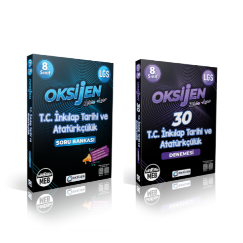 Oksijen Lgs 8. Sınıf T.c. İnkılap Tarihi Soru Bankası & İnkılap Lgs 30 Deneme
