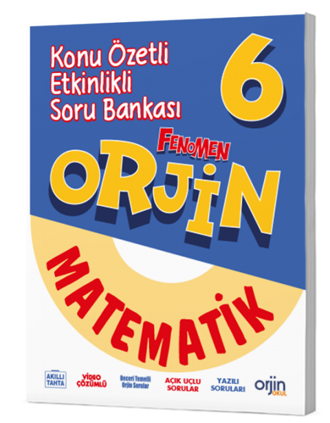 Orjin 6. Sınıf Matematik Konu Özetli Soru Bankası