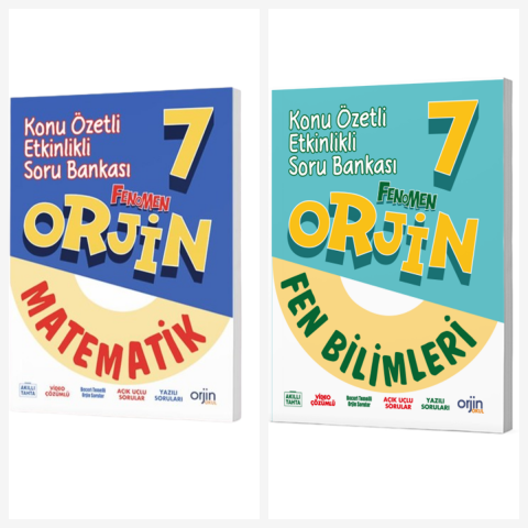 Orjin 7. Sınıf Matematik & Fen Soru Bankası