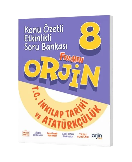 Orjin 8. Sınıf İnkılap Tarihi ve Atatürkçülük Konu Özetli Soru Bankası
