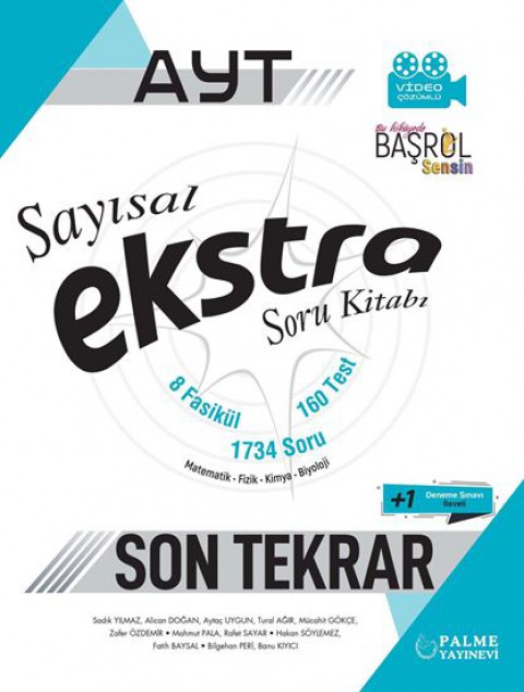 Palme Ayt Ekstra Son Tekrar Sayısal Soru Kitabi