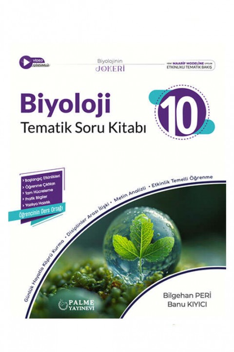 Palme Yayınevi 10.SINIF JOKER BİYOLOJİ SORU KİTABI TEMATİK *YENİ MÜFREDAT*