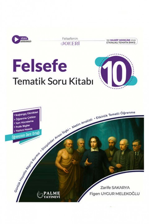 Palme Yayınevi 10.SINIF JOKER FELSEFE SORU KİTABI TEMATİK *YENİ MÜFREDAT*