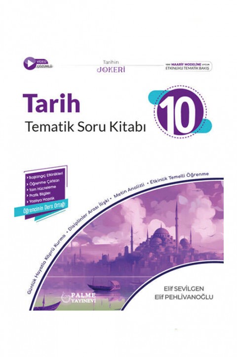 Palme Yayınevi 10.SINIF JOKER TARİH SORU KİTABI TEMATİK *YENİ MÜFREDAT*