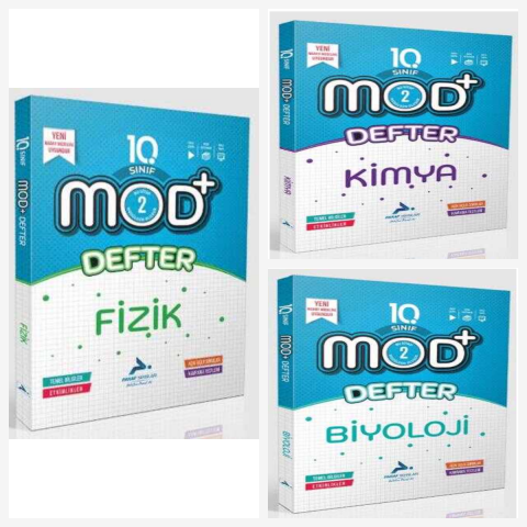 Paraf 10. Sınıf Mod Fen Bilimleri Set ( Fizik & Kimya & Biyoloji )