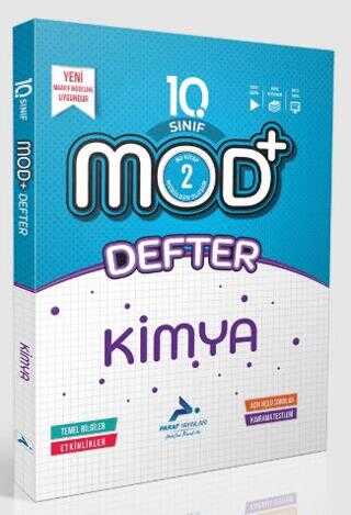 Paraf 10. Sınıf Mod Kimya Defter Yeni