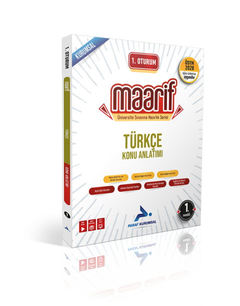 Paraf 1.Oturum Maarif Türkçe Konu Anlatımı (1. Modül)